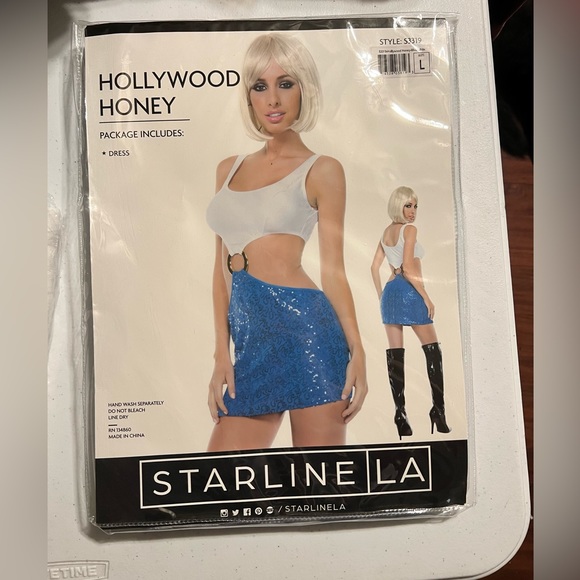 STARLINE Women's "Hollywood Honey" Costume | Large | Unworn - Picture 2 of 2